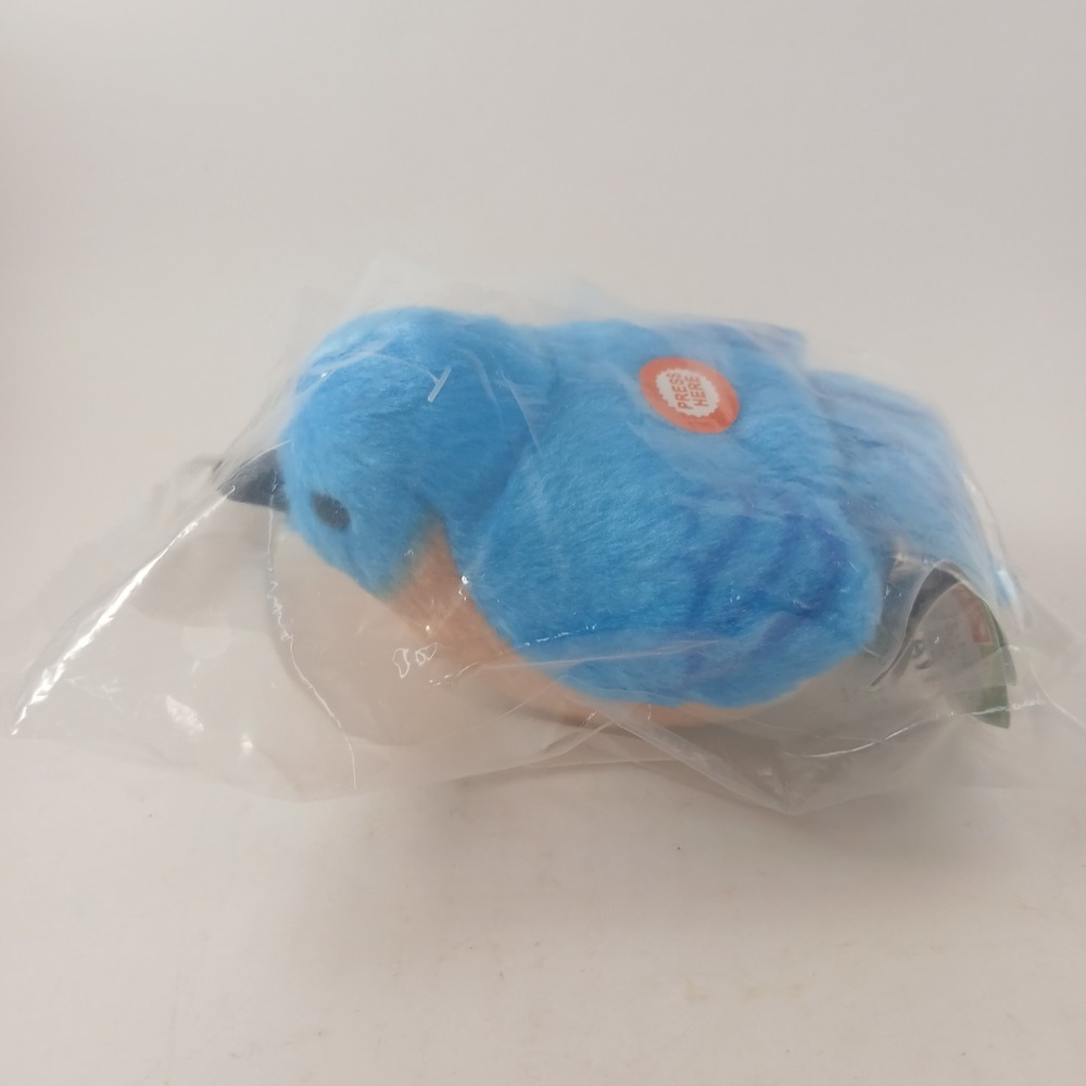 Wild Republic Audubon K&M Eastern Bluebird Plush Toy Bird NWT Sound